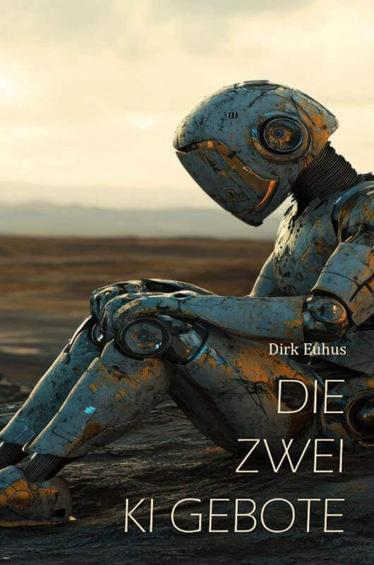Abbildung der Titelseite vom Buch „Die zwei KI Gebote“